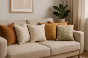 Come abbinare cuscini decorativi al divano? Idee pratiche per evitare mix disordinati