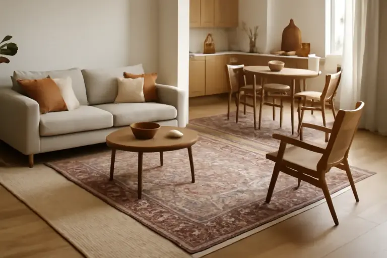 Come rendere accogliente un open space con tappeti? Il trucco di disposizione che pochi usano
