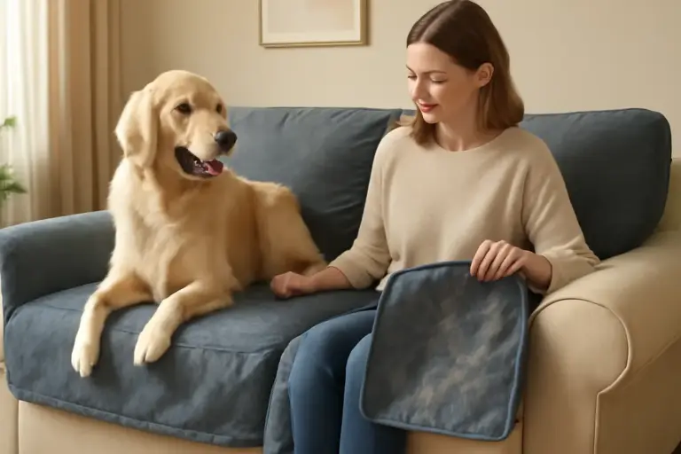 Come utilizzare copridivani in microfibra? Il vantaggio nascosto che protegge dai peli di animali
