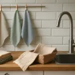 Arredare la cucina con strofinacci sostenibili: come risparmiare e avere superfici sempre igieniche